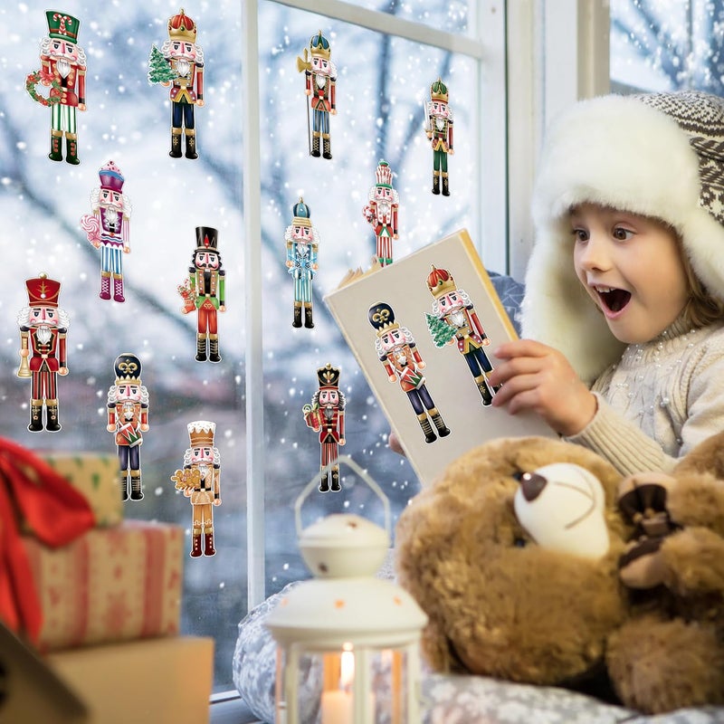 TREWAVE 48 Pcs Christmas Nutcracker Cutouts Christmas Bulletin Board Decorations Classroom Winter Holiday Cut-Outs Decor Home School Christmas Stickers for Wall Window Blackboard - Image 5